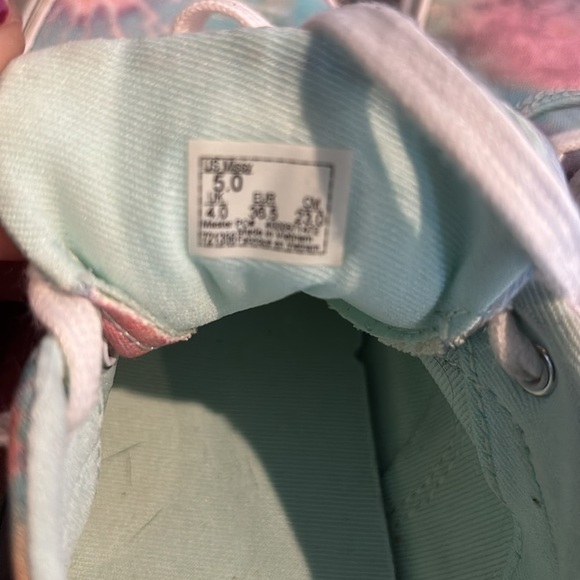 VANS Doheny Heart pastel tie dye,low lace up sneakers/trainers/skate/waffle sole - Picture 8 of 11